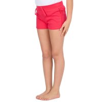 12C153: Infant Girls Interlock Shorts- Raspberry (2-6 Years)